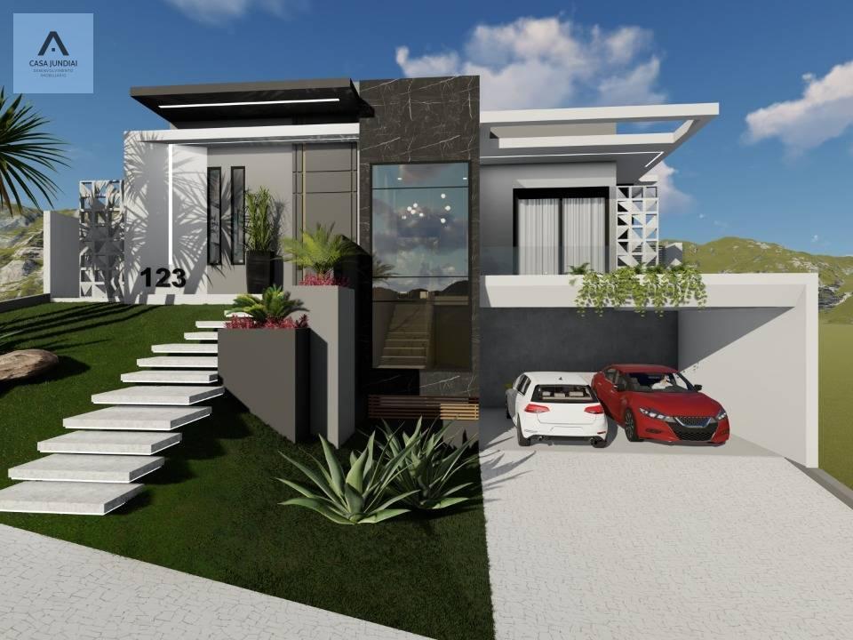 Casa de condomínio à venda, no Condominio Terras de Jundiai,  em Jundiaí, Condominio Terras de Jundiai, com 3 quartos, 195m² - Casa Jundiai